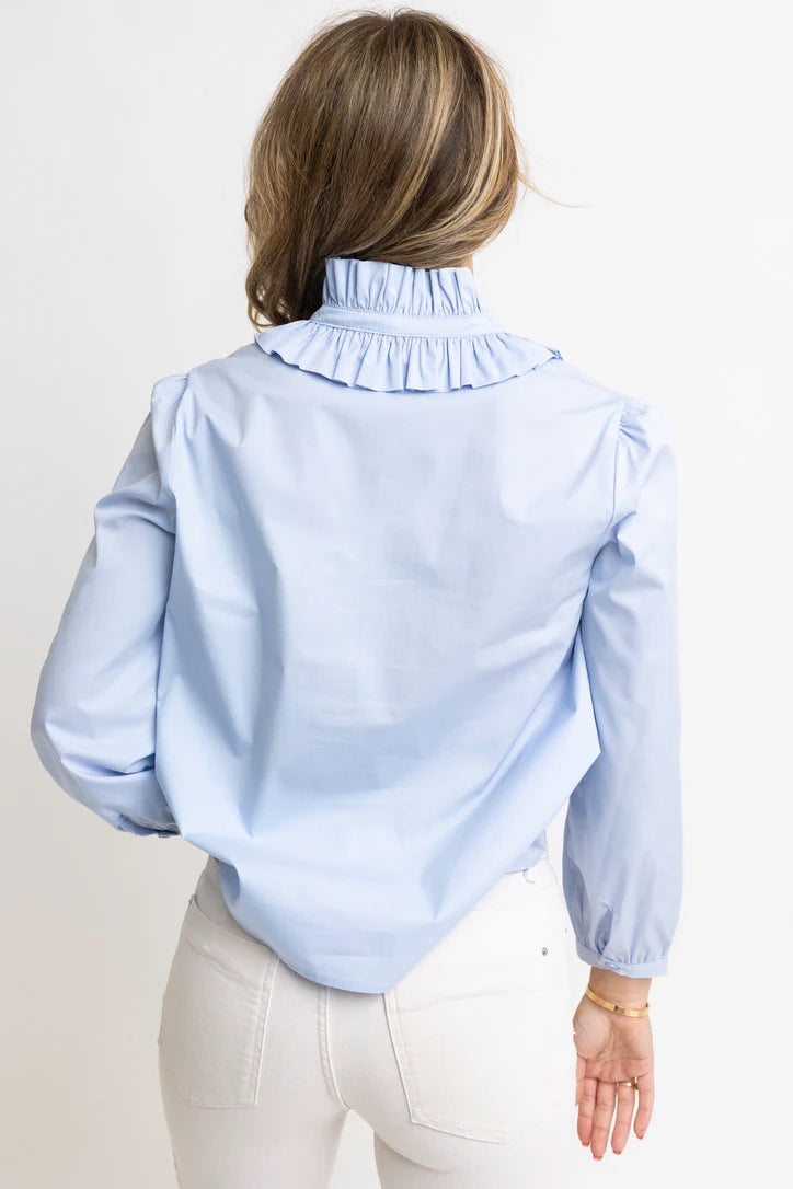 SOLID POPLIN TOP