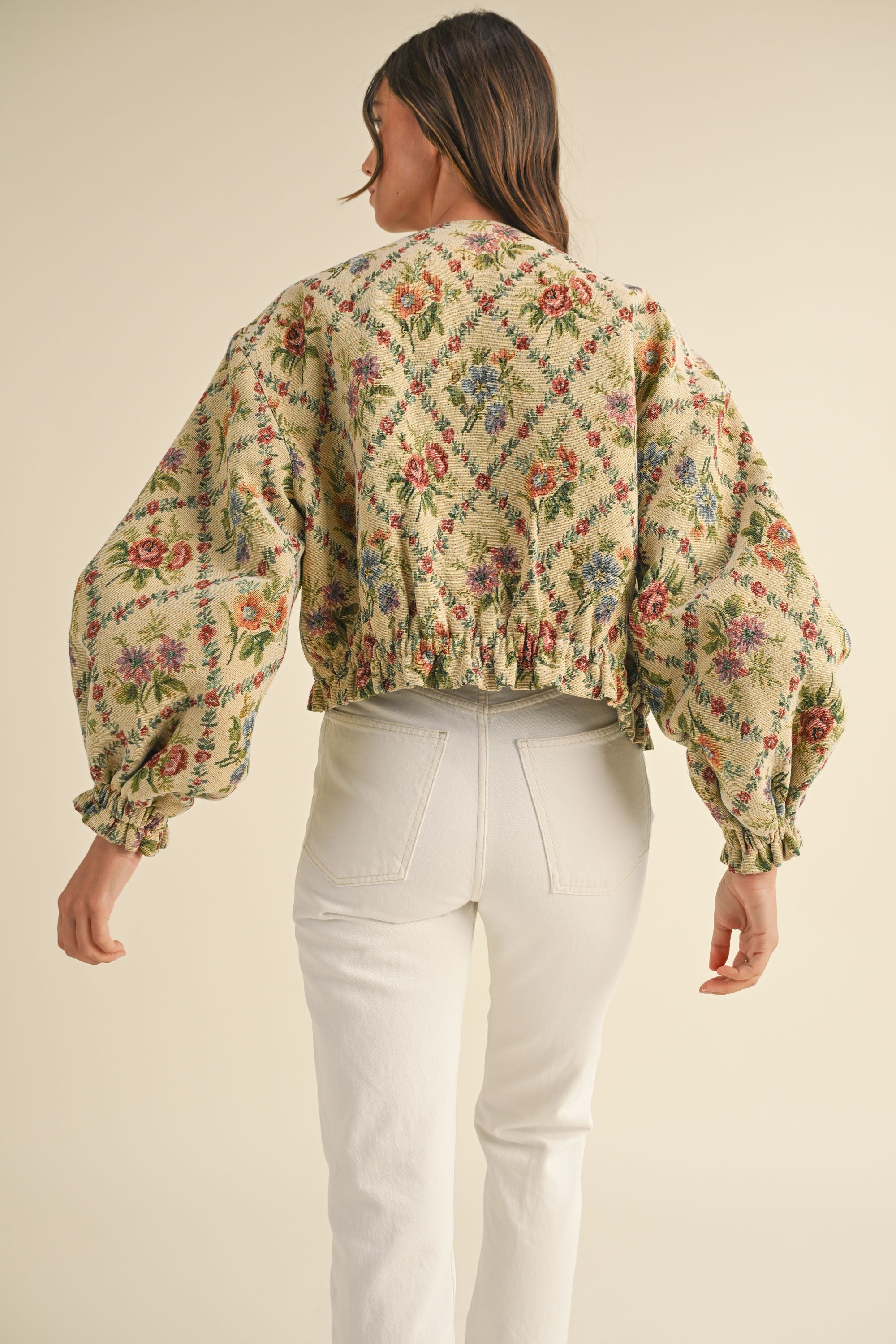 FLORAL BOMBER JACKET