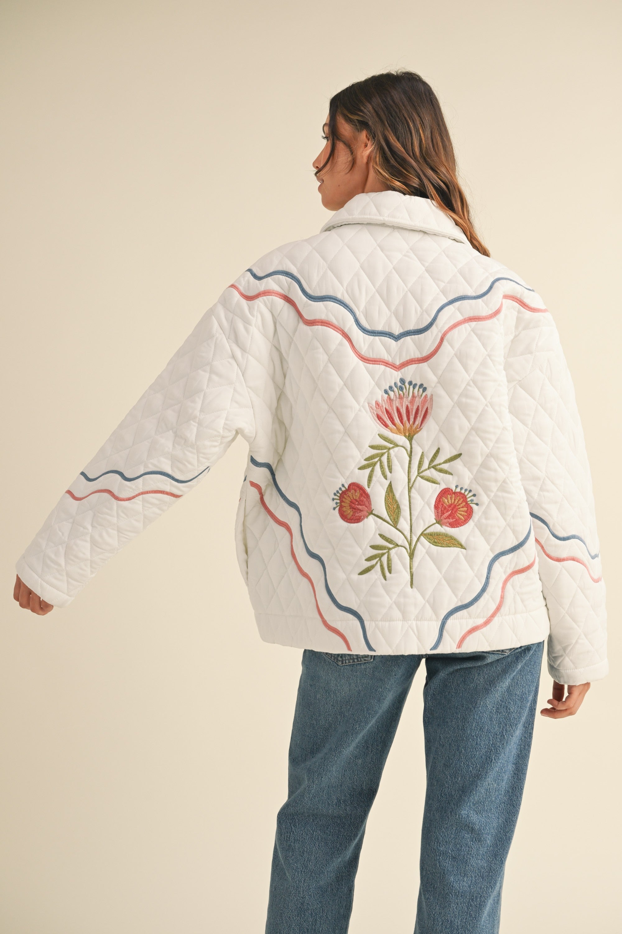 EMBROIDERED QUILTED JACKET