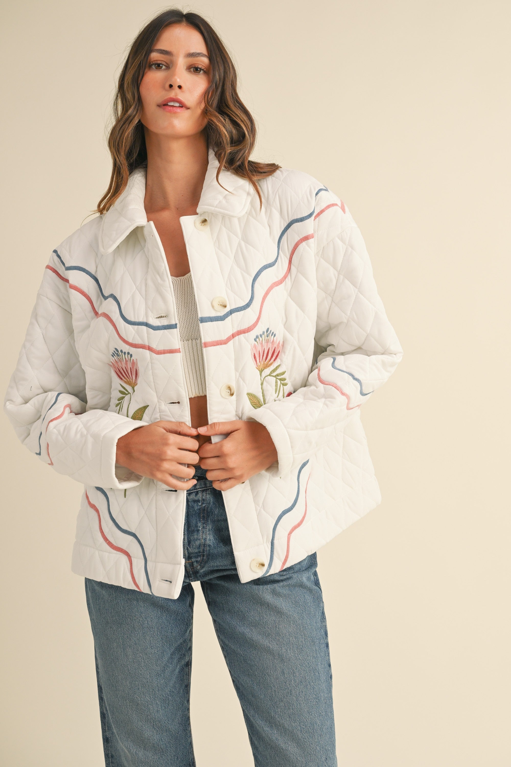 EMBROIDERED QUILTED JACKET