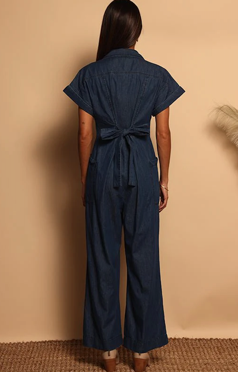 COLLARED JUMPSUIT